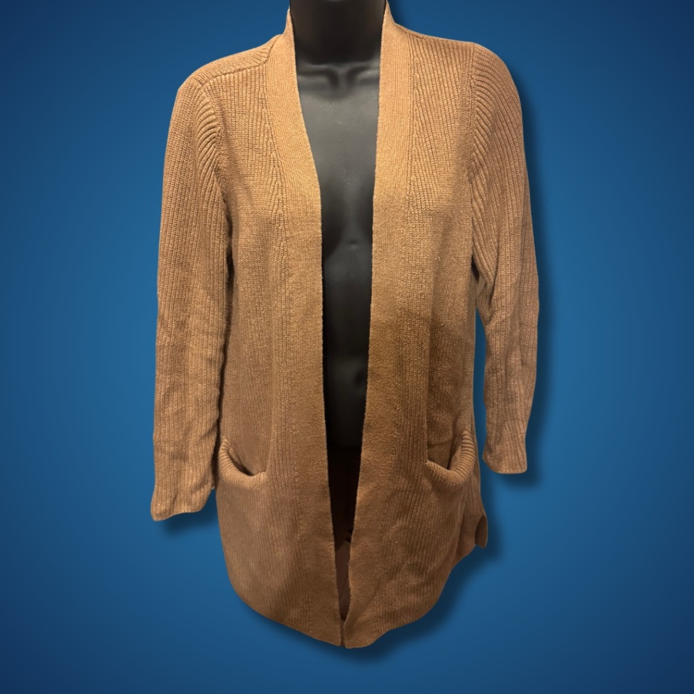 Old Navy Longline Open-Front Sweater - Size Small - Camel